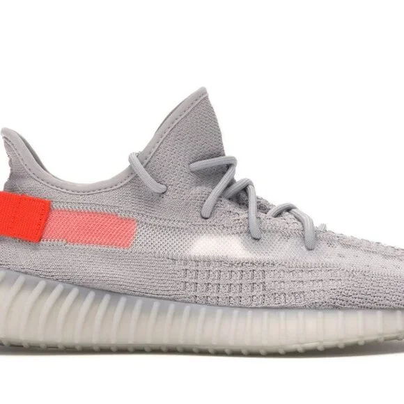 Grey Knit Casual Sneakers with Orange Heel Tab – Lightweight Comfortable Streetw - Picture 10 of 10